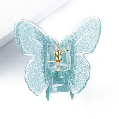 Butterfly PVC Claw Hair Clips PW-WG64107-04-1