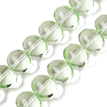 Transparent Electroplate Glass Beads Strands EGLA-N012-06C-1