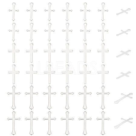 60Pcs 3 Styles Brass Pendants KK-HY0003-88S-1