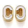 Rack Plating Alloy Enamel Beads LS-X-ENAM-S122-033C-NR-2