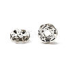 Brass Rhinestone Spacer Beads RSB04C14-3