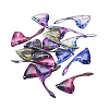 DIY Brass & Epoxy Resin Butterfly Wing Dangle Earring Jewelry Kits DIY-TA0010-65A-2