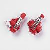 Christmas Party Accessories Supplies Iron with Cloth Alligator Hair Clips PHAR-XCP0001-02-7