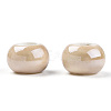 Glazed Porcelain Rondelle Beads PORC-Q219-13x9-F13-2