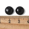 Natural Black Onyx(Dyed and Heated) Cabochons G-Z075-06D-3