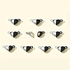 10 Sets Alloy Heart Magnetic Clasps FIND-FS0003-25-10