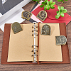 3 Bags Tibetan Style Zinc Alloy Decorative Binder Clips FIND-CP0004-02-4