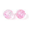 Baking Paint Transparent Glass Beads GLAA-N011-10mm-08-2