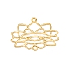 Alloy Open Back Bezel Pendants FIND-WH0100-10G-1