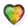 K9 Glass Rhinestone Pendants GLAA-Q087-03-2