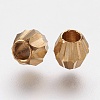 Faceted Brass Beads KK-F736-05C-2