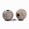 Painted Natural Wood Beads X-WOOD-T021-53A-05-2