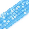 Transparent Glass Beads Strands EGLA-A044-T4mm-MB08-1