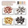 400Pcs 4 Style CCB Plastic Beads CCB-YW0001-06-2