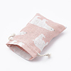 Polycotton(Polyester Cotton) Packing Pouches Drawstring Bags ABAG-T006-A20-4