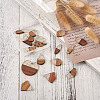 Kissitty 20Pcs 10 Style Resin & Walnut Wood Pendants RESI-KS0001-05-12