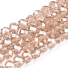 Electroplate Glass Beads Strands EGLA-A034-T6mm-A29-1