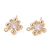 Brass Stud Earring Findings LS-KK-N256-10G-1