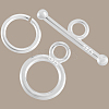925 Sterling Silver Toggle Clasps STER-BBC0008-56-6