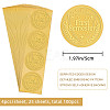 Plastic Self Adhesive Gold Foil Embossed Stickers DIY-WH0211-218-2
