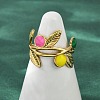 304 Stainless Steel Adjustable Cuff Rings RJEW-Q015-03G-B-4