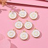 Golden Plated Alloy Charms ENAM-S118-01G-5