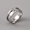201 Stainless Steel Grooved Finger Ring Settings STAS-WH0027-26F-P-1