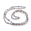 Electroplate Glass Beads Strands X-EGLA-L015-HP-A01-3