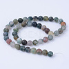 Natural Indian Agate Beads Strands X-G-Q462-8mm-08-2