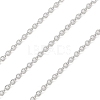 Anti-Tarnish Rhodium Plated 925 Sterling Silver Cable Chains LS-STER-E072-02P-04-1