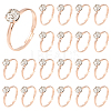 40Pcs Adjustable Alloy Rhinestone Finger Rings for Women RJEW-SP0001-02RG-1