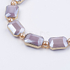 Opaque Glass Beads Strands EGLA-P040-A06-3
