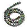 Natural Ruby in Zoisite Beads Strands G-R011-A02-03-3