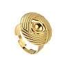 304 Stainless Steel Cuff Ring Components STAS-P403-08G-1