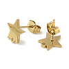 Ion Plating(IP) 304 Stainless Steel Stud Earring Findings STAS-I206-70G-2