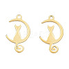 Ion Plating(IP) 201 Stainless Steel Pendants STAS-N098-081LG-3