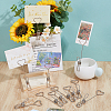 12Pcs 2 Styles Iron Heart Card Display Clip AJEW-OC0014-46-4