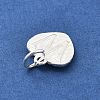 925 Sterling Silver Heart with Capital Letter Charms STER-S009-13W-S-2