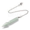 Natural & Synthetic Gemstone Pointed Dowsing Pendulums G-Q184-04P-3