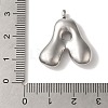 Non-Tarnish 304 Stainless Steel Pendants STAS-M017-08P-01-3