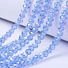 Electroplate Glass Beads Strands EGLA-A034-T6mm-B09-1