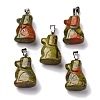 Natural Unakite Pendants G-B127-07P-06-2