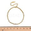 304 Stainless Steel Cubic Zirconia Link Bracelets SA-CBA8C9C-04A-G-3