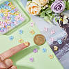 80Pcs 4 Colors Opaque Resin Cabochons CRES-FH0001-18-3