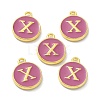 Golden Plated Alloy Enamel Charms ENAM-XCP0001-13X-2