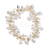Electroplated Natural Quartz Crystal Beads Strands G-F800-F11-A-2