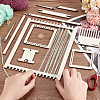 Wood Knitting Loom Kit TOOL-WH0155-76A-3