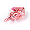 UV Plating Opaque Acrylic Shell Shape Big Pendants SACR-T018-35C-2