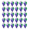 50Pcs Autumn Theme Grape Resin Pendants RESI-GA0001-45-1