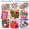 AHADERMAKER 55pcs 11 styles Opaque Christmas Resin Cabochons CRES-GA0001-13-6